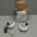 Meonum 2 Pack Small Space Heater, 500W Portable Electric Small Heater with Adjustable Thermostat and Timer, Overheat Protection and LED Display, Quiet Space Heater for Office Desk Indoor Use (White)