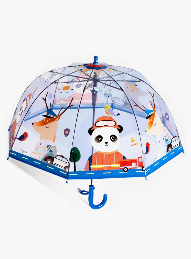 Clear Bubble Umbrella, Transparent Dome Canopy, See Through for Safety, Windproof, Auto Open, Easy-Grip Handle, Lightweight Umbrella for Rain/Sun