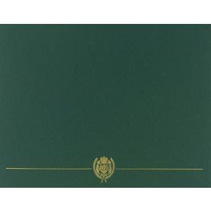 Great Papers! Classic Crest Hunter Green with Gold Foil Certificate Cover, 12" x 9.375", 5 Count (903118)