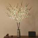 Alaiselit Lighted Brown Branches 43IN 100 LED with Timer Battery Operated, Tree Branch with Warm White Lights for Holiday Decoration Indoor Outdoor Use