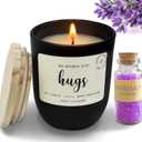 No Words Just Hugs - Lavender Scented Candle, 12oz, Sympathy Gift for Loss of Loved One
