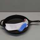 Pre-Seasoned Cast Iron Skillet 12in Iron Pans with One Silicone Hot Handle Holder - 12.5 Inch (Black)