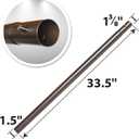 YardGrow Replacement Umbrella Lower Pole for Patio Umbrella, with Bullet Buckle, with Bullet Buckle