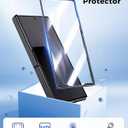 Kaiiecal for Galaxy Z Fold 7 Case [Fit for Magsafe] [Anti-Yellowing] [Built-in Screen Protector & Kickstand] [Hinge Protection] Shockproof Protective Transparent Phone case for Z Fold7, Clear Black