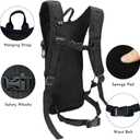 Zavothy Rave Hydration Backpack with 3L Bladder, Colorful Festival Hydration Pack with Side Pockets, Lightweight Water Backpack for EDM, Music Festivals, Hiking & Cycling