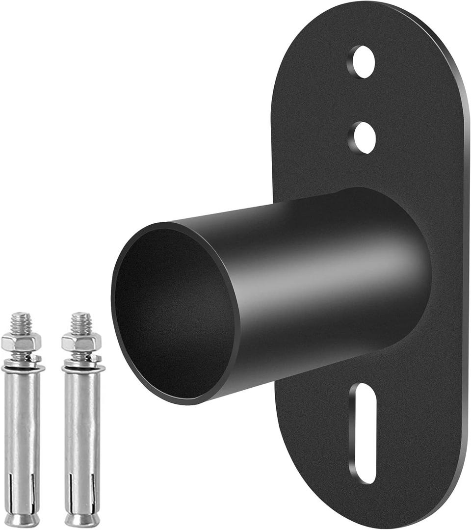 Slip Fitter Mounting Bracket for LED Parking Lot Light, 2-3/8 inch Outdoor Flood Light Mounting, Shoebox LED Lights, Rustproof Rainproof Dawn Light Wall Mount Adapter Black