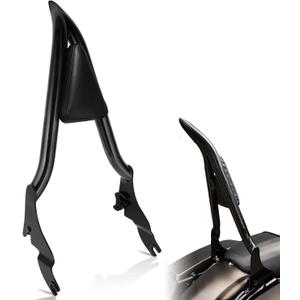 One-Piece Sissy Bar Fit for Harley Davidson 2009-2026 Rear Passenger Backrest Quick Release Compatible for Touring Street Glide, Road Glide, Road King, Ultra Limited, Electra Glide