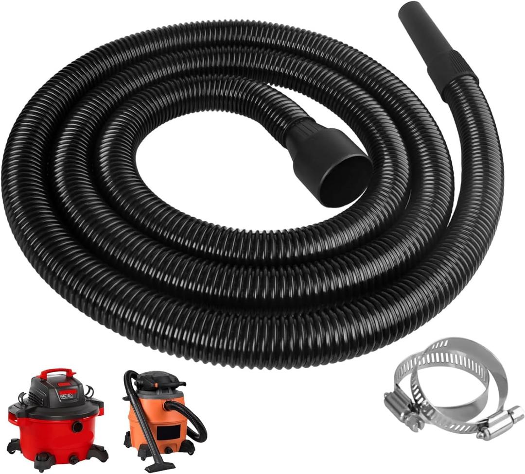 IWIWE 2 1/4" 10FT Hose Replacement for Shop-Vac,Craftsman 17761 17967 17965 and Ridgid WD650 WD0950 WD06350 Wet & Dry Vaccuum Vacs,Extension Hose 2 1/4" Cuff