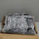 Furologee Nightstands Set 2, Night Stand with 2 Fabric Drawers, Bedside Tables with Open Shelf, Wooden Top, Hooks, Backboard Design, Metal Frame, End Tables for Bedroom/Living Room/Study/Black Oak