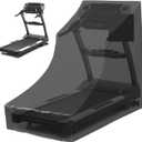 QWORK Treadmill Cover, Dustproof Waterproof Folding Treadmill Cover Oxford Cloth Fold-able Cover for Indoor Outdoor Sunscreen Treadmill Cover, Black