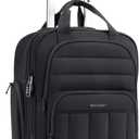 Small Underseat Carry on Luggage with Wheels, 16-inch Under Seat Luggage, Lightweight Travel Luggage Travel Suitcase for Women, Personal Item Bag, Black