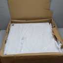 Kate and Laurel Cates Decorative Wall Storage Cabinet with Two Sliding Barn Doors, Rustic White