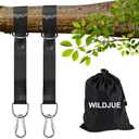 Tree Swing Hanging Straps Kit Holds 2000 lbs,5ft Extra Long Straps Strap with Safer Lock Snap Carabiner Hooks Perfect for Tree Swing & Hammocks, Carry Pouch Easy Fast Installation (5 ft)