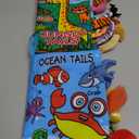 2PCS Baby Books 0-6 Months Infant Toys 0-3 3-6 6-12 Months Baby Tummy Time Sensory Toys 3 4 6 Month Newborn Essentials Must Haves Crinkle Touch Feel Busy Book for Babies Boys Girls Easter Shower Gifts, Marine & Jungly Animals