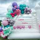 Pearl White Linking Balloons, 100PCS 6 Inch Pearl Color Quick Link Balloons for Making Balloon Wall Heart Arch, Tails Balloon for Wedding Birthday Baby Shower Engagement Graduation Party Decorations