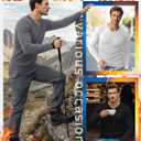 3 Pack Men's Big and Tall Thermal Shirts Cotton Fleece Lined Long Sleeve Ribbed V Neck Sweater Casual Layer (XXXL)