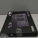 Wireless Keyboard and Mouse Ergonomic Combo, Moojay 2.4G Rechargable Full-Sized Quiet Wave Keyboard Silent Mice Set with Wrist Rest and Phone Holder for Computer, Laptop, PC, Mac, Windows - Black