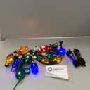 2 Pack C9 Christmas Pathway Lights Outdoor, Total 34.8 Ft 20 LED C9 Pathway Light, Waterproof Connectable Walkway Lights for Yard Ground Sidewalk Driveway Christmas Decorations (Multicolor)