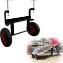 Panel Dolly, 600LBS Capacity Slab Dolly, Heavy-Duty Drywall Mover with 8" Wheels, Adjustable Clamp Panel Cart for Drywall Sheet, Material Handling, All Terrain Moving Cart
