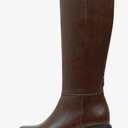 Lovee Cosee Knee High Boots for Women 2025 Low Heel Square Toe Flat Boots with Side Full Zipper Comfortable Walking Shoes for Fall Winter Casual & Office Wear Commuting Travel Fashion Trendy Outfit, Size 8 US