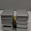 Metal Tins Box With Lid, 8 Pack Cookie Tins With Lids Tin Containers With Lids For Treats, Gifts, Favors, Candle And Crafts (4.92 x 3.54 x 1.37)