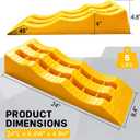3-Step Rv Levelling Ramps Heavy-Duty Anti-Skid Camper Leveling Blocks 2Pack Trailer ramps for Height Adjustable