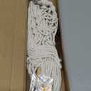 Macrame Hat Hangers for Wall Wide Brimmed Hat Holder Storage 10 Clips Hat Rack Organizer for Wall Display Boho Decor for Fedora Sun Hats Straw Panama Closet Bedroom Gifts for Mom (15x53in, White)