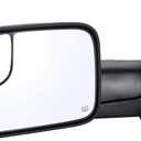 Towing Mirror Replacement Fit for 02-08 DodgeRam 1500 for 03-09 Dodge Ram 2500 3500 Pickup Truck Power Heated Tow Folding Side View Mirror Driver Side