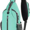 WATERFLY Crossbody Sling Backpack Sling Bag Travel Hiking Chest Bag Daypack, Small