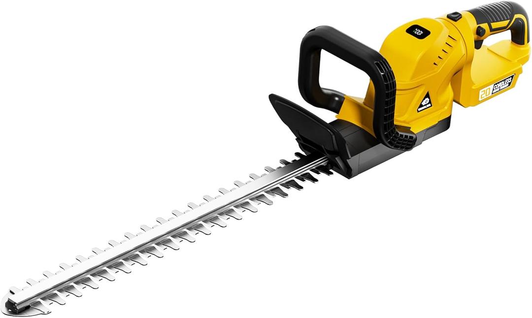 Cordless Hedge Trimmer with Rotatable Handle for Dewalt 20V Battery, 52cm Brushless Motor Trimmers Battery Powered, Electric Hedge Trimmer Bush Trimmers for Garden, Yard(Battery Not Included)