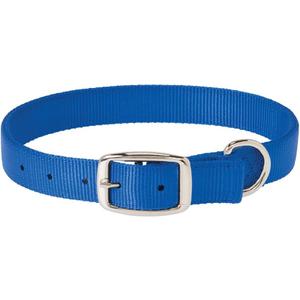 Weaver Dog Collar (1 x 19-inch, Blue)