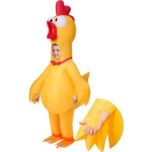 Spooktacular Creations Adults Halloween Inflatable Rubber Chicken Costume, Full Body Blow Up Suit for Cosplay Themed Parties