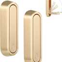 Dntorx Folding Coat Hooks, 2 Pcs Foldable Gold Wall Hooks Heavy Duty Foldable Hook Bathroom Towel Hooks Robe Hooks Wall Mounted for Hanging Coat Towels Clothes Hat Bags Keys