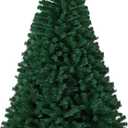 6ft/180CM Artificial Christmas Tree, 1200 Branch Tips Simulation Green Spruce Semi-Finished for Home, Office
