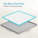 Filmicy Pee Pad Holder for Dogs,Silicone Dog Puppy Pad Holder, 24 x 24 No Spill Raised Lip High Edge,Portable, Leak-Proof Mat Holder for Dog Training Pads,Square Potty Trays for Home Floor Protection