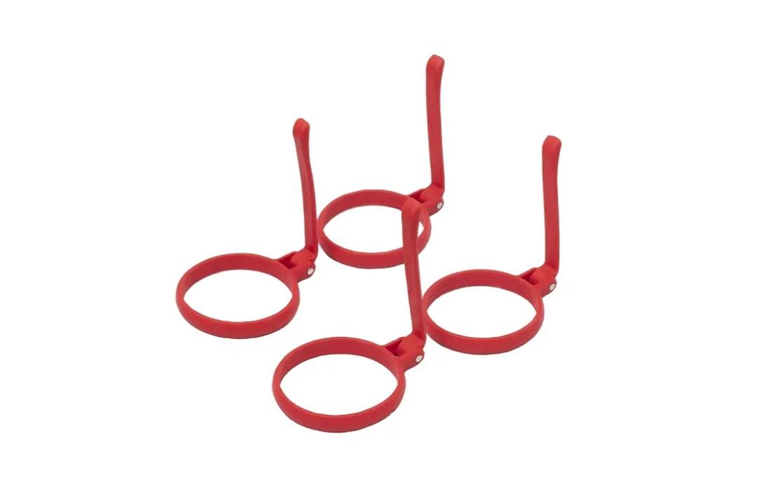 Char-Griller 8953 Flat Iron Griddle Egg Ring Outdoor Kitchen Accessory, 4-Pack