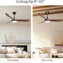 Universal Sloped Ceiling Fan Adapter for Angled Ceiling Up to 45 (Black)
