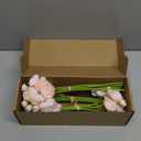 Floroom Ranunculus Artificial Flowers 18 Pcs Blush Faux Silk Mini Ranunculus Bulk Fake Wedding Filler Flowers for DIY Pink Bouquets, Centerpieces, Bridal Shower Decorations & Arrangements