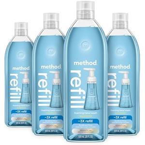 Method Foaming Hand Soap Refill, Sea Minerals, Recyclable Bottle, Biodegradable Formula, 28 fl oz (Pack of 3) (Packaging May Vary)