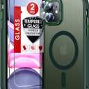 LeYi for iPhone-11 Phone Case Green Compatible with MagSafe Magnetic[ Screen Protector X2 + Camera Cover X2]Funda Para ipone 11case Military Grade Protective Cover Cases for i Phone 11 iphone11,Green