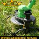 21V Weed Wacker Cordless,Weed Eater String Trimmer with 2x5.0ah Battery and Charger,3-in-1 Brush Cutter Weed Cutter Lawn Edger with 3 Types Blade & Wheels Lightweight for Garden & Yard Lawn