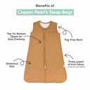 Copper Pearl Sleep Sack: Warm and Cozy Baby Bag in a Variety of Trendy Designs, Safe Alternative to Blankets, Sleeveless Baby Sleep Sack Swaddle  - Rufus (0-6 Months)