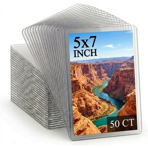 50ct 5x7 Toploaders - Ultra Durable Card Protectors for Trading Cards, Photos & Collectibles, Crystal Clear, Archival-Safe, Fits 5x7 Inch Sheets