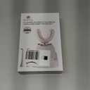 Ultrasonic U-Shaped Toothbrush for Teeth Whitening, Electric Toothbrush for Adults 360-degree Cleaning,3 Brush Heads, Wireless Charging and IPX7 Waterproof Kit for Travel or Home(Black)