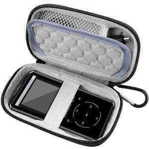 Comecase MP3 & MP4 Player Case for Luoran/for innioasis/for TIMMKOO/for MYMAHDI/for Phinistec/Music Players Bluetooth. Kids MP3 Player Storage Box Fit for Earbuds, USB Cable and More (Bag Only) (Black)