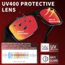 Safety Sunglasses ANSI Z87 for Men Classic Square Sunglasses UV 400 Protection and Includes Removable Side Shields