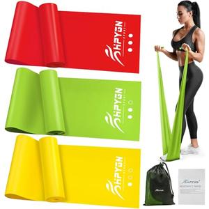 Resistance Bands for Workout Out, Exercise Bands for Physical Therapy, Starter Kit for Workout, Stretching, Recovery, Pilates, Rehabilitation, Strength Training and Yoga