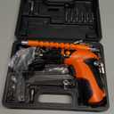 JoyTown Kids Real Power Drill Set  Electric Cordless Drill Tool Kit for Children with Interchangeable Bits, Flexible Shaft, Charger, All in Carrying Case, Learning Tools for Boys & Girls Home DIY