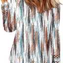 Magritta Womens Long Sleeve Casual Tunic Tops 2025 Winter Loose Dressy Shirts V Neck Flare Blouses