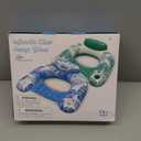 Pool Floats, 3 Pack Inflatable Pool Float Chairs with Cupholders & Handles, Pool Floats Adult & Kids Perfect for Pool Lake & Rivers, Pool Toys Party, Relaxing Inflatable Chair for Swimming Pool (Blue, Green, Pink)